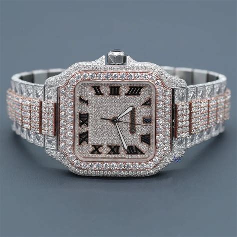 real diamond watch vs fake|moissanite diamond watch hip hop.